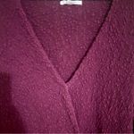 O'Neill O’Neill Maroon Knit Surplice VNeck Sweater — XL — NWOT — Fall Holiday Red Purple Photo 1