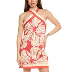 Hutch  Baker Halter Mini Dress Coral Floral Size 8 NWT Photo 13
