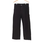 American Giant Women's Wide Leg Pant Size 12 Made In USA Black Photo 1