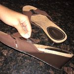 Style & Co Vintage . Brown Wedge Sandals Photo 3