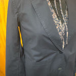 Eileen Fisher  Organic Cotton Poplin Shaped Blazer in Navy size XS Photo 0