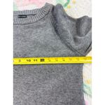 Coco + Carmen Gray Ruffle Sleeve Sweater Crew Neck Knit Top Womens Size S/M Photo 5