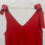 BiBi Red Tie Shoulder Wrap Top Women's L Sleeveless Casual Summer Tank Top Size L Photo 4
