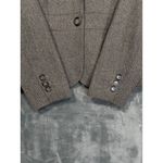 Loft EUC  Wool Herringbone Blazer Jacket Women's 6 Gray Office Career Photo 3