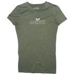 Aeropostale Aero NYC Butterfly Box Graphic Tee size small y2k boxed text Absinthe Green top Photo 3