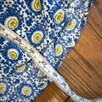 Rockflowerpaper blue block print geometric tunic blouse M Size M Photo 7