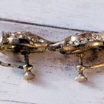 Vintage Screw Back Earrings Gold Tone Photo 4