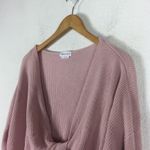 Lovers + Friends Spring Twist Sweater Dusty Rose Plunge Front Womens Small Photo 7