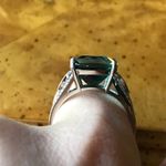 Teal Color Changing Fluorite Sterling Silver Ring Size 8.75 Green Photo 8