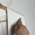 Theory Collarless open slim fit off white blazer size 6 Photo 5