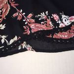 Charlotte Russe  black floral tank with fun trim Photo 2