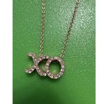 Forever 21 NWT XO Pendant Necklace Cubic Zirconia Dainty Layer Photo 2