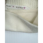Athleta  colorblock wool blend soft turtleneck‎ sweater boxy slits M Oversized Photo 4