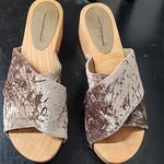 Free People  Velvet Dreams Wooden Sandals Photo 2