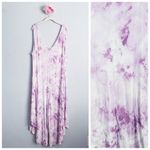 Wonderly  White And Purple Tie Dye Wide Leg Romper Photo 1