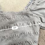 Urban Outfitters Glitter Silver Smocked Crop Top Photo 3