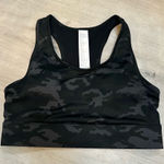 Fabletics  On-The-Go Medium Impact Black Camo Sports Bra Size M Photo 0
