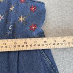 Jane Ashley Vintage  Button Front Denim Jumper Dress Womens Large Blue Cotton Photo 11