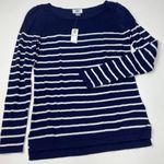 Old Navy  Blue White Stripe Sweater NWT Women’s Size XS Photo 0