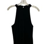 Green Envelope Women's Black Sleeveless Velvet like Knee Length Dress Size S Photo 1
