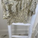 VERO MODA Ruched Asymmetrical Satin Animal Print Skirt Size Small Photo 4