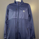 New York Yankees Jacket Womens Large Navy MLB Baseball Full Zip Zip Pockets Blue Photo 0
