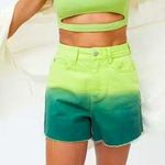 Urban Outfitters NWT  BDG A-Line Denim green Cutoff Shorts Photo 0