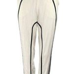 Bebe Women's White Tapered Leg Elastic Waist Trousers Jogger Sweat Pants Size 0 Photo 0
