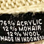 Wooden Ships  Size Medium Tan Florall Stitched Open Knit Sweater Photo 3