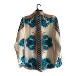 Sweet Rain  Plus Size Silky Style Long Sleeve Button Down‎ 100% Polyester Shirt Photo 2