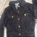 Black denim button Photo 1