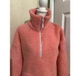 J.Crew  Light Pink Fleece Polartec Sherpa Fleece Half Zip Pullover Jacket XS Photo 1