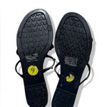 Olivia Miller Studded Black Flip Flops Size 9 Photo 2