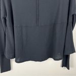 Free People  WE THE FREE Cozy Time Black Raw Edge Seam Slouchy Pullover Top Small Photo 10