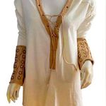 Free People long sleeve cream color long sleeve top or dress size S preowned Photo 0
