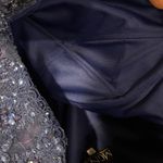 Prom Dress Women's Sz 10 Madeline Gardner New York Navy Sequin Beaded Long Gown Blue Photo 8