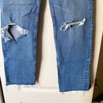 RE/DONE Jeans 70s Stove Pipe High-Rise Distressed Crop Destroyed Dawn 25 NWT Photo 3