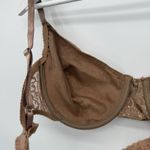 secret treasures  Brown Satin Floral Underwire Bra Size 42D Photo 4