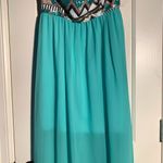 Strapless Sequin Mint Green Dress Mardi Gras Size L Photo 3