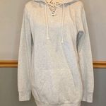 Ocean Drive  lace up hoodie hooded sweatshirt pullover fleece small Photo 0