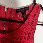 Material Girl Red Maxi dress Layered Mini Skirt Sleeveless womens junior size S Photo 7