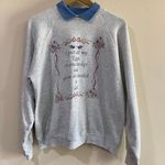 Hanes 90s USA Crewneck Grandma Godly Sweatshirt Sz. L Photo 0