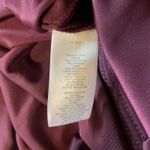 Alex Evenings  Velvet One Shoulder Long Sleeve Cocktail Dress Wine Red Size 16 Photo 8