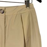 Love, Bonito & REA Cropped Cotton Pleated Pants Butter Yellow Wide Leg US 6 Photo 4