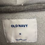 Old Navy EUC women’s light gray fleece lined pullover hooded sweatshirt medium Photo 2