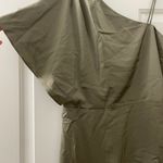TCEC | NWOT | One Shoulder Asymmetrical Dress | L | Olive | CD01234 Photo 2