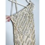 Mac Duggal 93739 Embellished Floral Detail One Shoulder Gown Nude Gold 10 $498 Photo 5