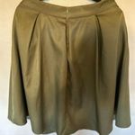Yige green Midi Flared Pleated skirt with pockets Size 10 Photo 0