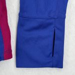 Nike Running Dri-Fit V Neck Long Sleeve Top Womens Medium Blue Pink Athletic Photo 10