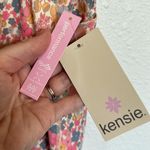 Kensie Pocket Leggings Vanilla Ditsy Floral Pink Size Medium Photo 4